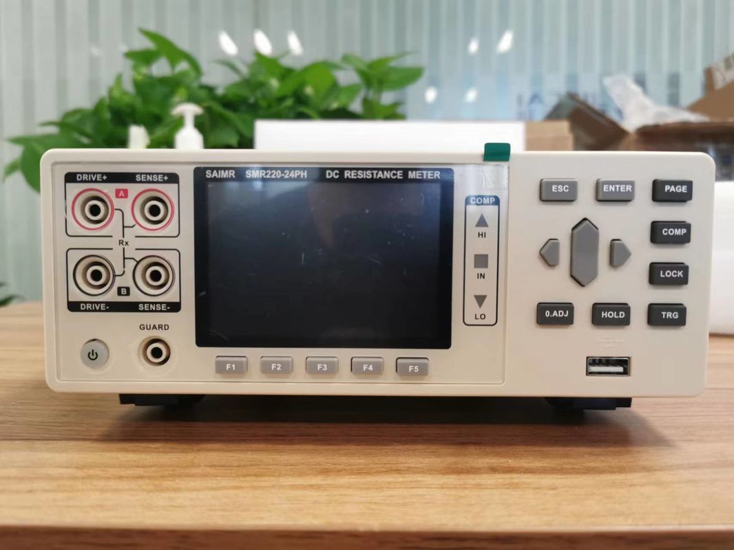 Teste de tensão de bateria portátil Teste de resistência ao enrolamento de DC 0,1 Micro Ohm a 3,3 Mega Ohm