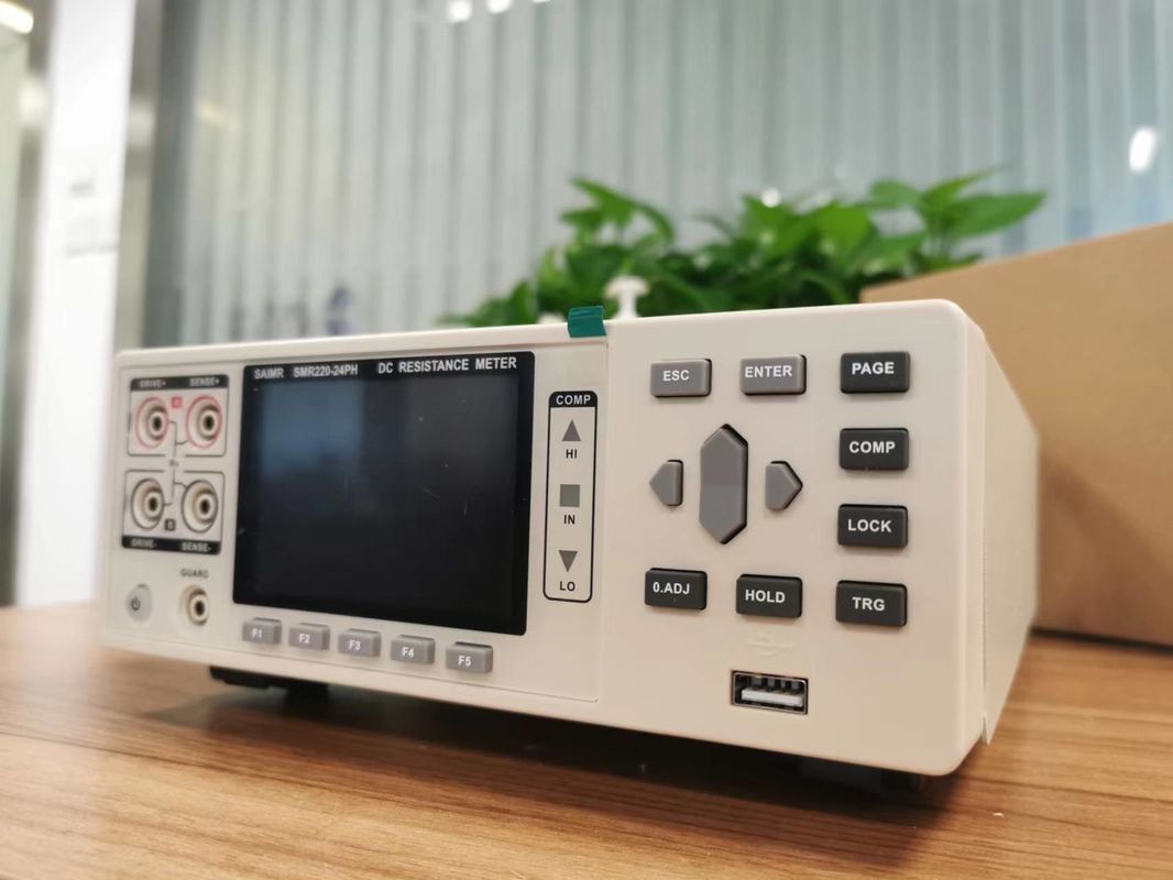 Teste de alta tensão Medidor de resistência DC Interface LAN / RS232 / IO
