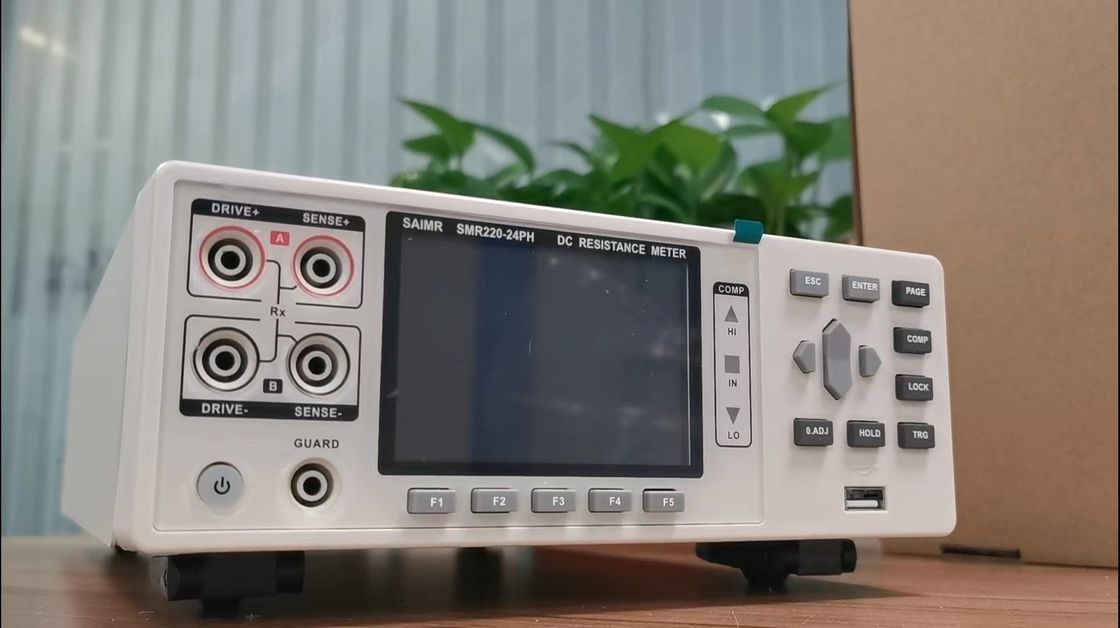 Teste de tensão de bateria portátil Teste de resistência ao enrolamento de DC 0,1 Micro Ohm a 3,3 Mega Ohm