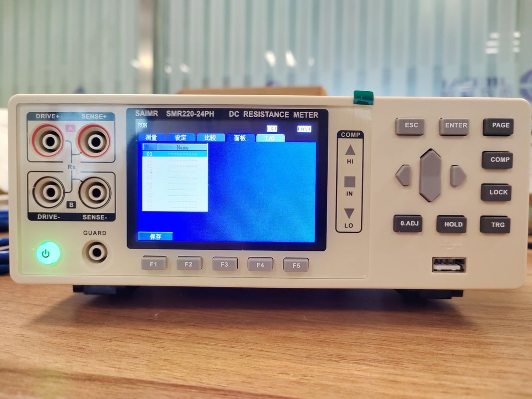 Teste de resistência a corrente contínua de alta precisão Medidor RS232 Interface 4 Wire ou 2 Wire Test Mode