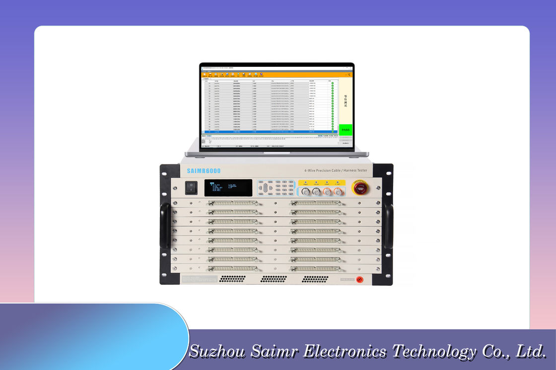 Equipamento de ensaio de arneses de cabo com ecrã PC para ensaio rápido